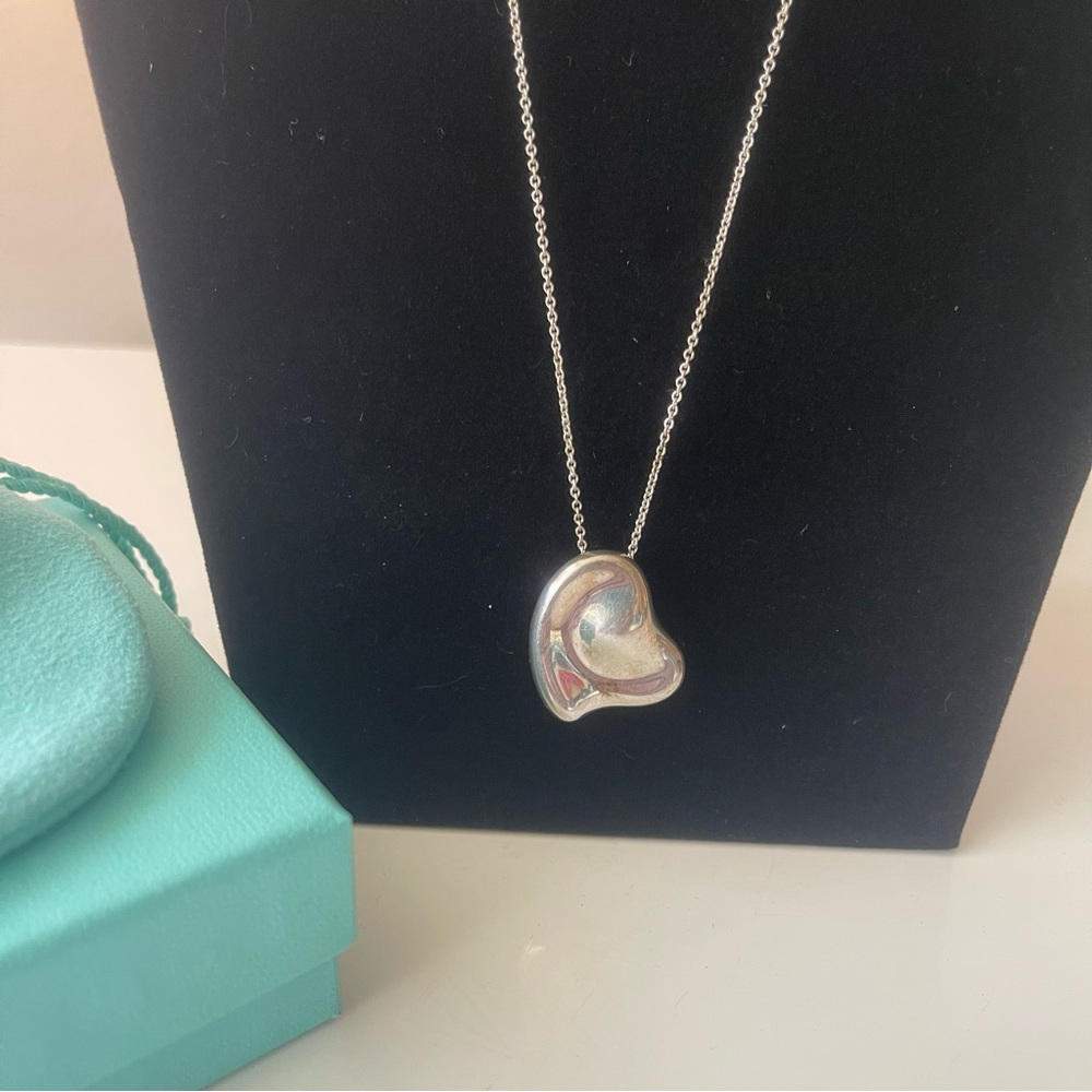 TIFFANY & Co Puff heart silver necklace - Picture 8 of 8